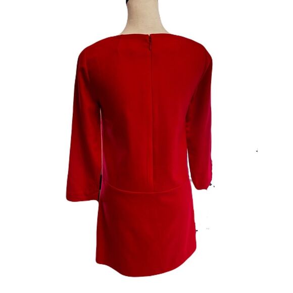 J.Crew Red Wool Blend Sheath Dress | Sz. 00 | Good Condition - Picture 4 of 7